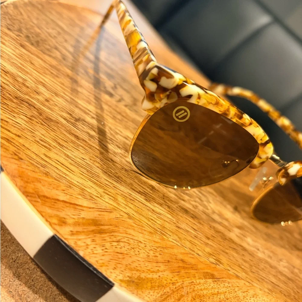 BLENDER’S Tortoiseshell & Gold Women's Polarized  Sunglasses